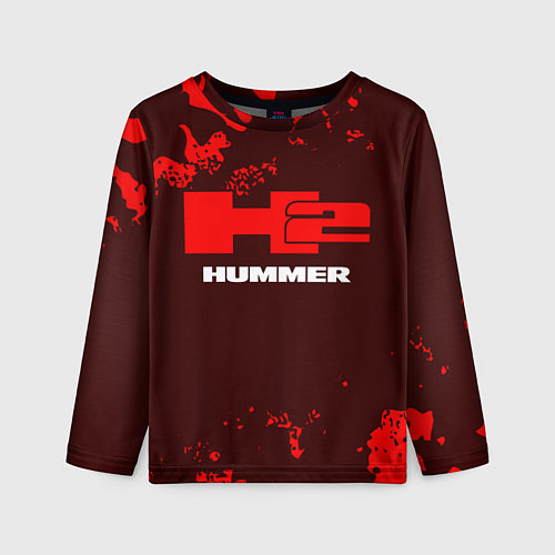Детский лонгслив HUMMER - H2 Камуфляж / 3D-принт – фото 1