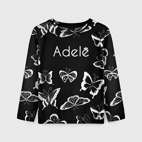 Детский лонгслив Адель летящие бабочки / 3D-принт – фото 1