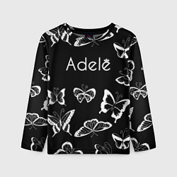 Лонгслив детский Адель летящие бабочки, цвет: 3D-принт