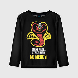 Лонгслив детский Cobra Kai - No mercy!, цвет: 3D-принт