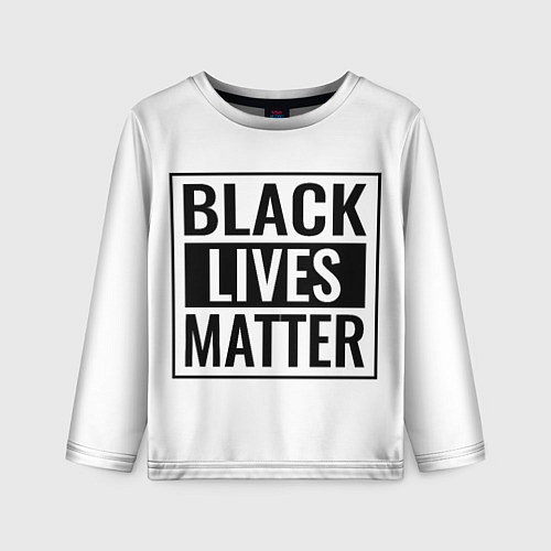 Детский лонгслив Black Lives Matters / 3D-принт – фото 1