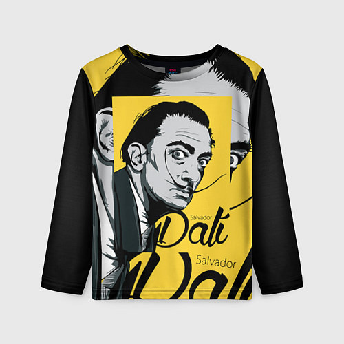 Детский лонгслив Сальвадор Дали Salvador Dali / 3D-принт – фото 1