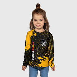Лонгслив детский БАБЛ КВАС - Брызги, цвет: 3D-принт — фото 2