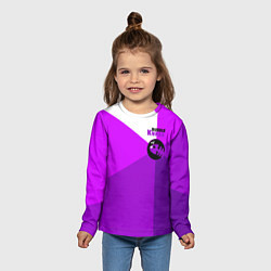 Лонгслив детский Bubble Kvass fish emblem, цвет: 3D-принт — фото 2