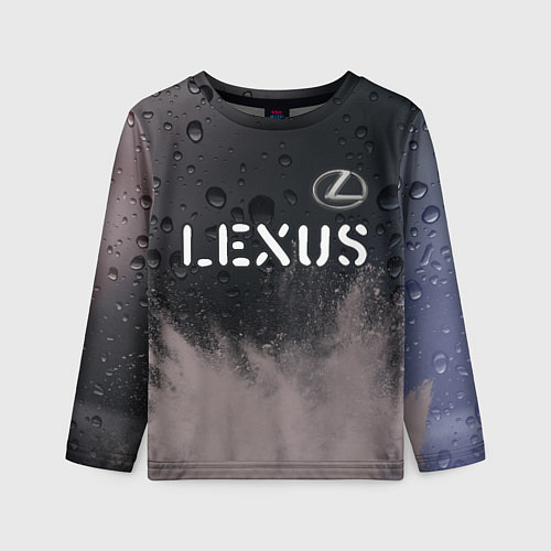 Детский лонгслив LEXUS Lexus - Краски / 3D-принт – фото 1