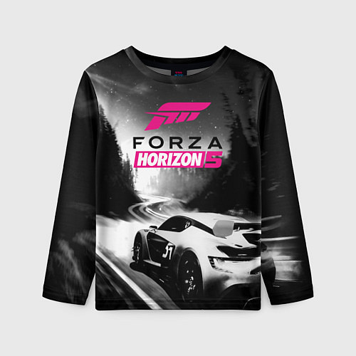 Детский лонгслив Forza Horizon 5 - night race / 3D-принт – фото 1