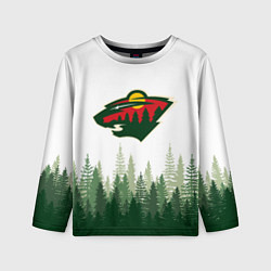 Детский лонгслив Minnesota Wild, Миннесота Уайлд Лес