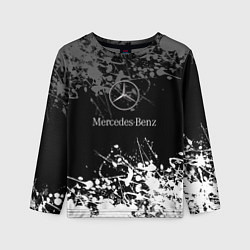 Лонгслив детский Mercedes-Benz Брызги красок, цвет: 3D-принт