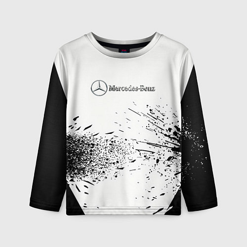 Детский лонгслив Mercedes-Benz - Брызги / 3D-принт – фото 1