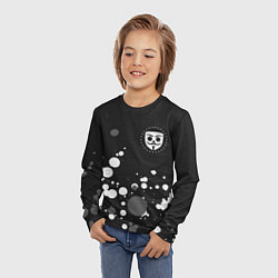 Лонгслив детский BUBBLE KVASS Краски, цвет: 3D-принт — фото 2