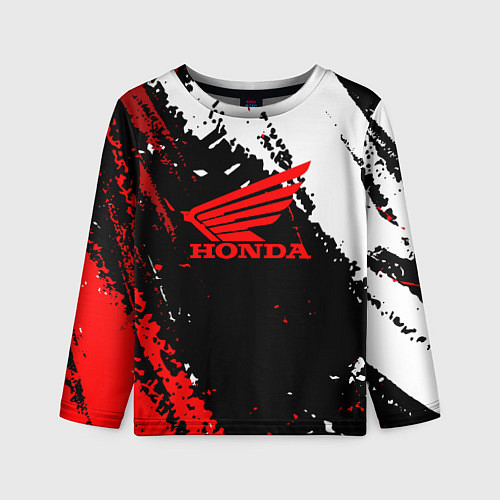 Детский лонгслив Honda Logo Auto / 3D-принт – фото 1