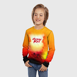 Лонгслив детский Кобра Кай Закат Градиент Cobra Kai Sun, цвет: 3D-принт — фото 2