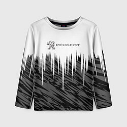 Лонгслив детский Peugeot logo auto, цвет: 3D-принт