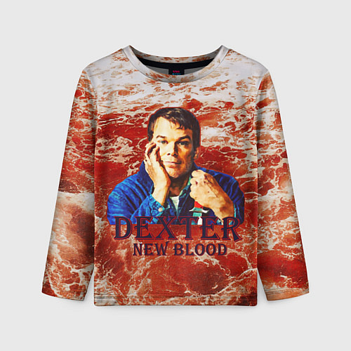 Детский лонгслив Новая кровь - Декстер / 3D-принт – фото 1