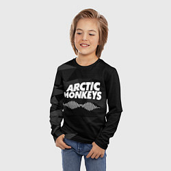 Лонгслив детский Arctic Monkeys Серая Геометрия, цвет: 3D-принт — фото 2