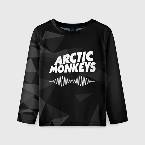 Детский лонгслив Arctic Monkeys Серая Геометрия / 3D-принт – фото 1