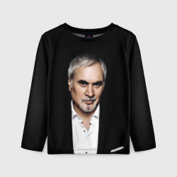 Лонгслив детский МЕЛАДЗЕ НА ЧЕРНОМ ФОНЕ, цвет: 3D-принт