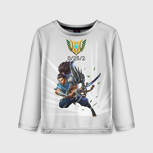 Детский лонгслив Yasuo Meme / 3D-принт – фото 1