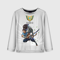 Лонгслив детский Yasuo Meme, цвет: 3D-принт