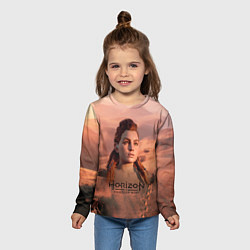 Лонгслив детский Aloy Horizon Forbidden Zero Dawn, цвет: 3D-принт — фото 2
