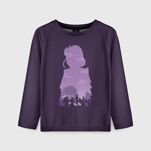 Детский лонгслив Эи Сёгун с друзьями / 3D-принт – фото 1