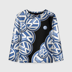 Детский лонгслив Volkswagen logo Pattern