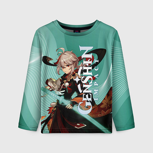 Детский лонгслив Кадзуха-самурай из Инадзумы / 3D-принт – фото 1