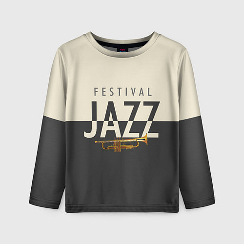 Детский лонгслив JAZZ FESTIVAL / 3D-принт – фото 1