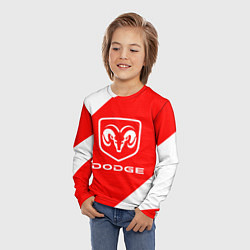 Лонгслив детский Dodge sport, цвет: 3D-принт — фото 2