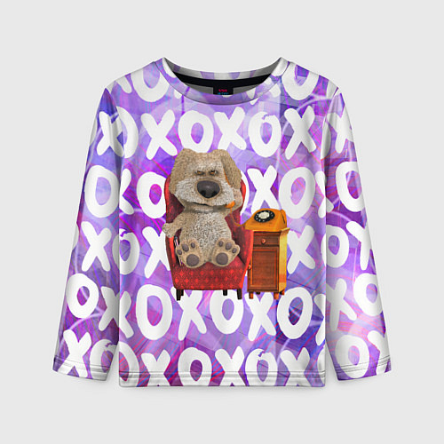 Детский лонгслив Бен Собака / 3D-принт – фото 1