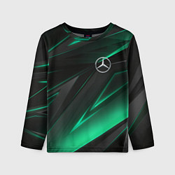 Лонгслив детский MERCEDES-BENZ AMG NEON STRIPES PETRONAS, цвет: 3D-принт