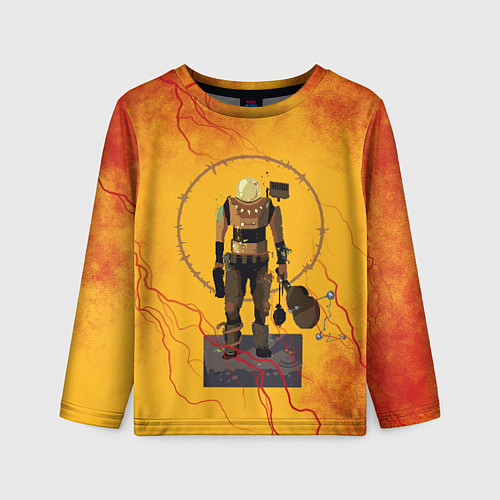 Детский лонгслив Командо с гитарой / 3D-принт – фото 1