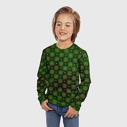 Лонгслив детский Gold & Green, цвет: 3D-принт — фото 2
