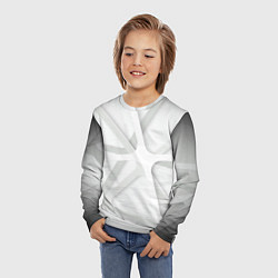 Лонгслив детский Паутина Белая 3D 2022, цвет: 3D-принт — фото 2