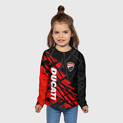 Лонгслив детский DUCATI МОТО СПОРТ, цвет: 3D-принт — фото 2