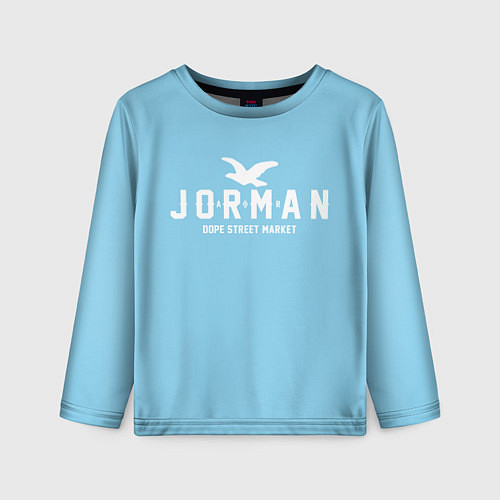 Детский лонгслив Узор Sky Blue Jorman Air Dope Street Market / 3D-принт – фото 1