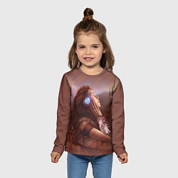 Лонгслив детский Aloy from Horizon, цвет: 3D-принт — фото 2