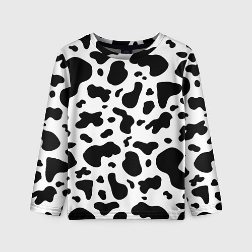 Детский лонгслив БУРЕНКА ПАТТЕРН / 3D-принт – фото 1