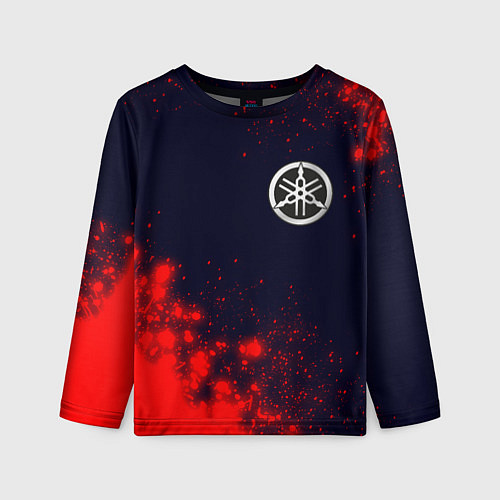 Детский лонгслив YAMAHA Краска / 3D-принт – фото 1