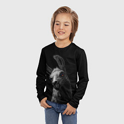 Лонгслив детский Портрет милой ламы, цвет: 3D-принт — фото 2