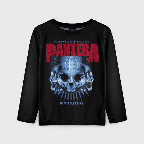 Детский лонгслив Pantera Domination / 3D-принт – фото 1
