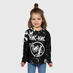 Лонгслив детский Кис-Кис КОТ Камуфляж, цвет: 3D-принт — фото 2