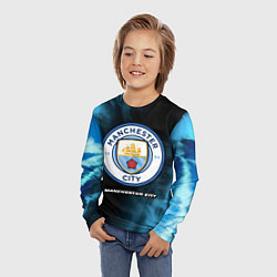 Лонгслив детский МАНЧЕСТЕР СИТИ Manchester City 5, цвет: 3D-принт — фото 2