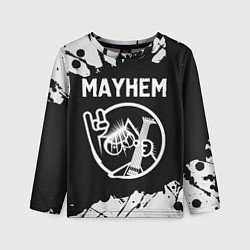 Детский лонгслив Mayhem КОТ Краска