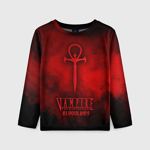 Детский лонгслив Vampire: The Masquerade Bloodhunt / 3D-принт – фото 1