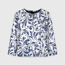 Детский лонгслив Гжелевый рисунок