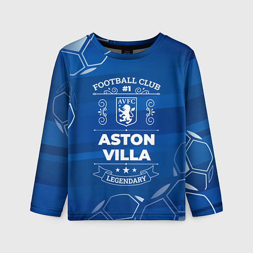 Детский лонгслив Aston Villa FC 1 / 3D-принт – фото 1