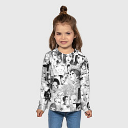 Лонгслив детский Nana pattern, цвет: 3D-принт — фото 2