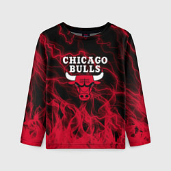 Детский лонгслив CHICAGO BULLS ЧИКАГО БУЛЛС МОЛНИИ