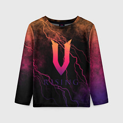 Детский лонгслив V Rising молнии